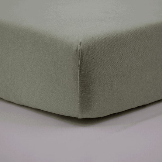 Drap housse uni 60x120 cm - Vert - BB Malin