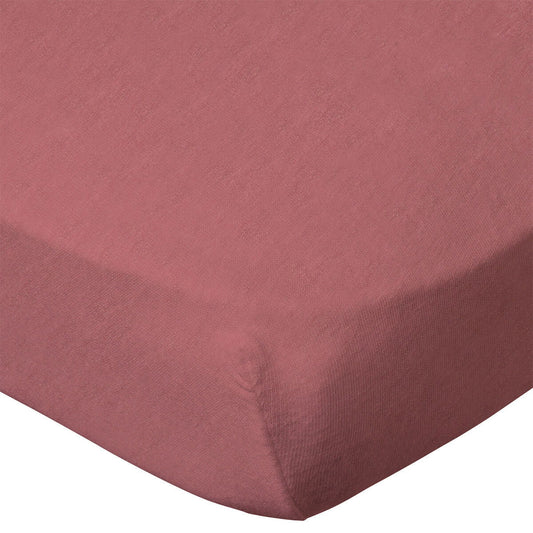 Drap housse uni 60x120 cm - Terracotta - Babycalin