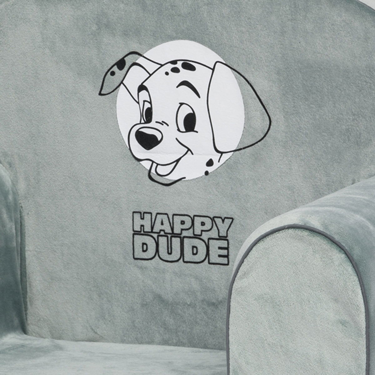 Fauteuil enfant droit en velours 101 Dalmatiens - 12 mois - BB Malin