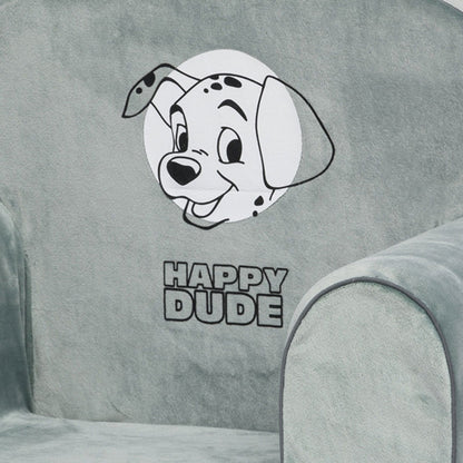 Fauteuil enfant droit en velours 101 Dalmatiens - 12 mois - BB Malin