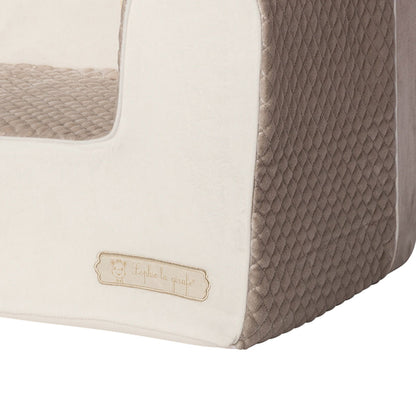 Fauteuil enfant droit matelassé brodé Sophie la Girafe Paris - 12 mois - 
