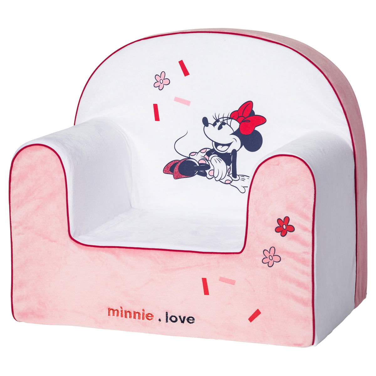 Fauteuil enfant droit en velours Minnie Confettis - 12 mois - Disney Baby