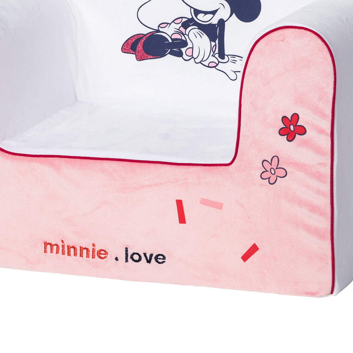 Fauteuil enfant droit en velours Minnie Confettis - 12 mois - 