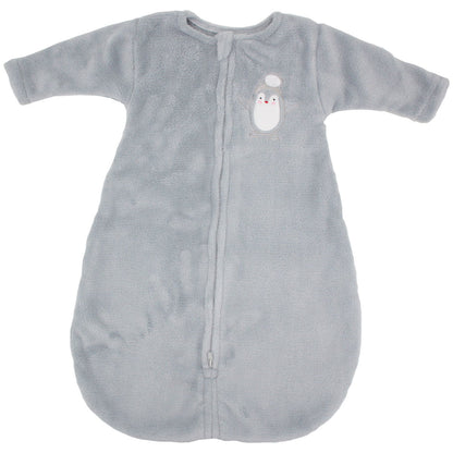 Gigoteuse flanelle à manche naissance - Pingouin - Babycalin
