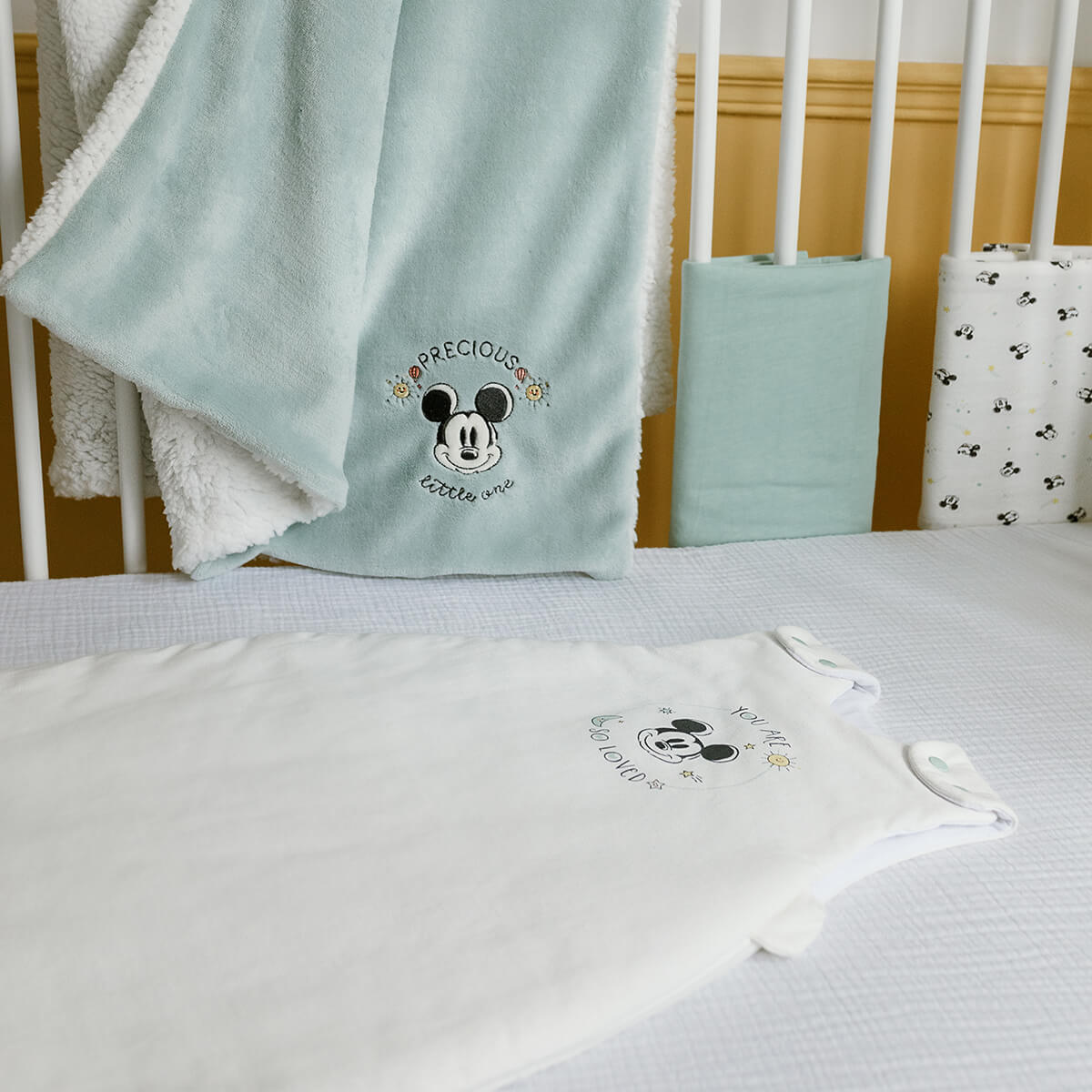 Gigoteuse hiver 0-6 mois 65 cm en Coton Mickey Good Morning - BB Malin