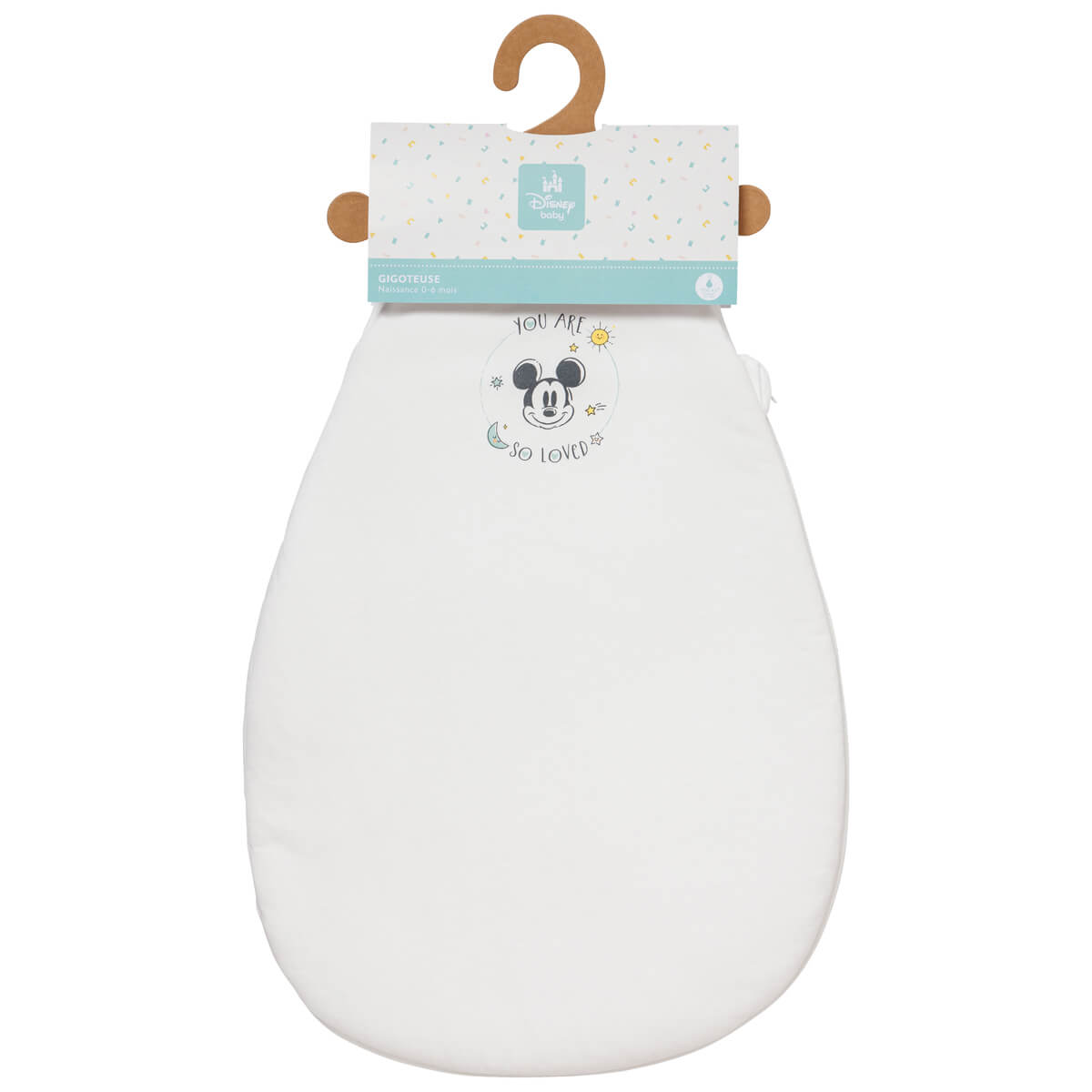 Gigoteuse hiver 0-6 mois 65 cm en Coton Mickey Good Morning - BB Malin