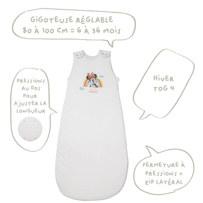 Gigoteuse hiver 6-36 mois 100 cm en Coton Minnie Good Morning - BB Malin