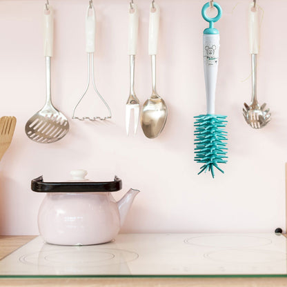 Goupillon en silicone avec brosse tétine Mickey Little One - 