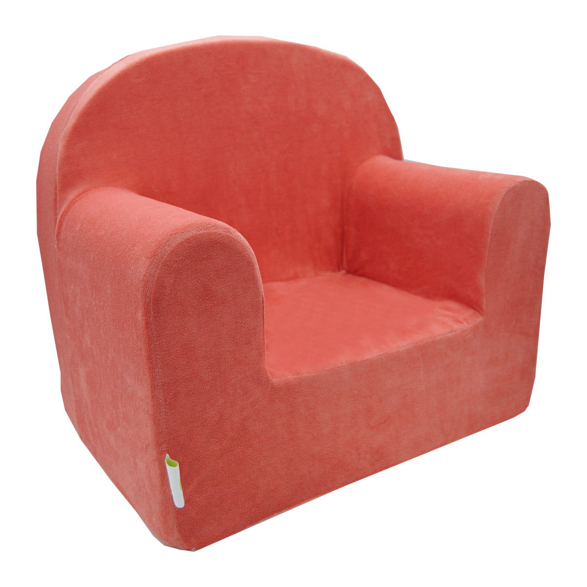 Housse de fauteuil droit enfant en velours uni - Terracotta - BB Malin