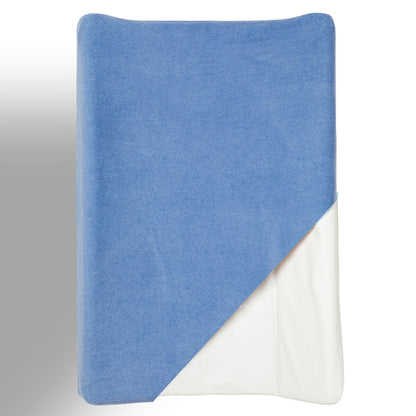 Housse de matelas à langer en éponge 50x70 cm - Bleu Jean - 