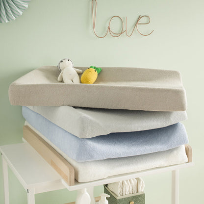 Housse de matelas à langer en éponge 50x71 cm Écru - 