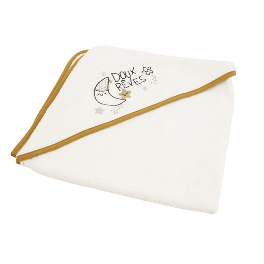 Cape de bain bébé Doux Rêves - Sortie de bain bébé 70x70 cm