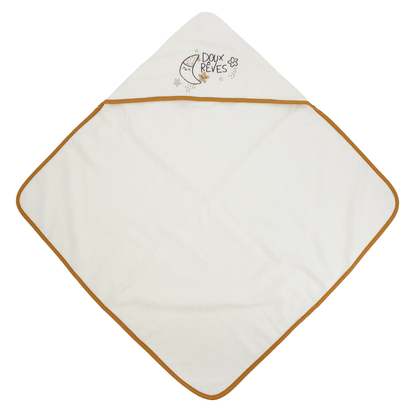 Cape de bain bébé Doux Rêves - Sortie de bain bébé 70x70 cm