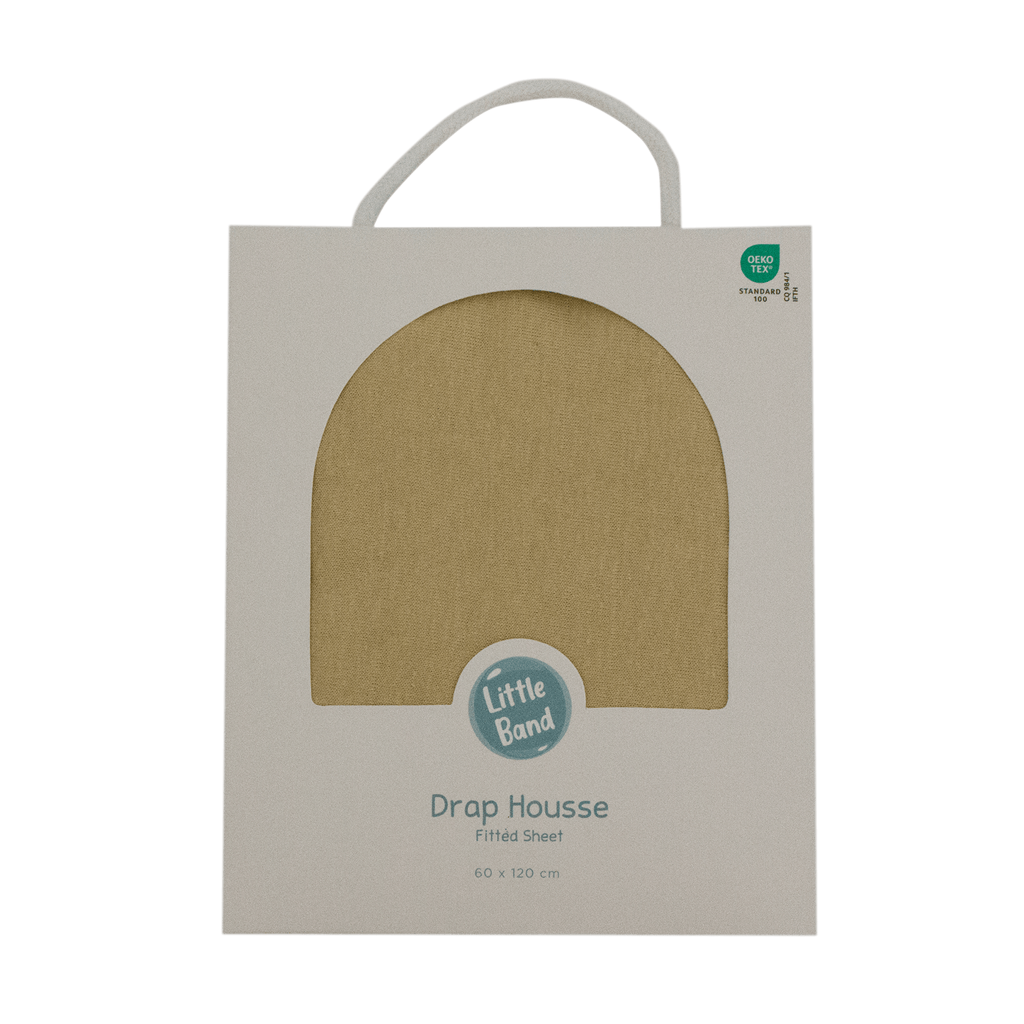 Drap housse 60x120 cm Miel - Drap housse bébé jersey 100% coton