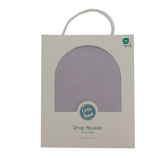 Drap housse 60x120 cm Parme - Drap housse bébé jersey 100% coton