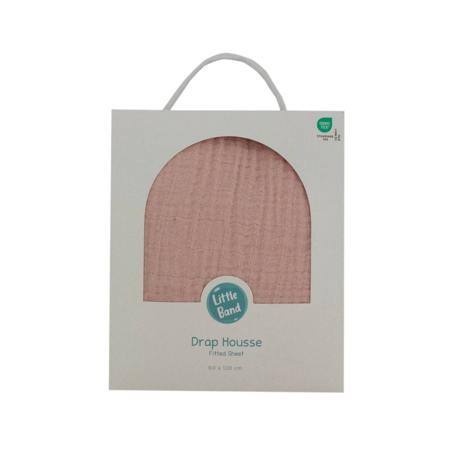 Drap housse 60x120 cm Pivoine Double Gaze de coton