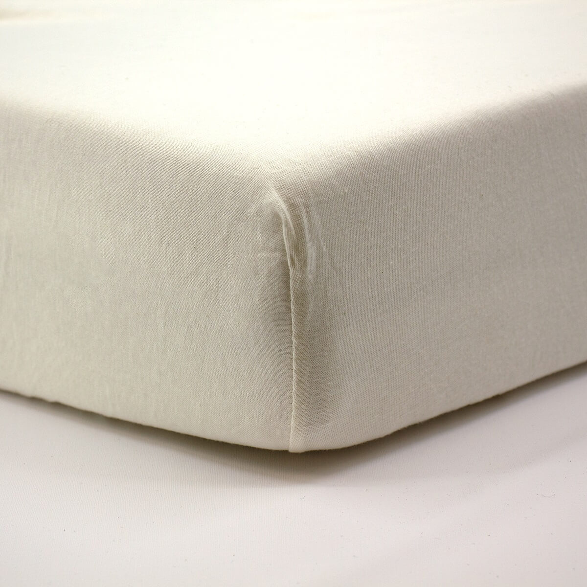 Drap housse 60x120 cm Vanille - Drap housse bébé jersey 100% coton