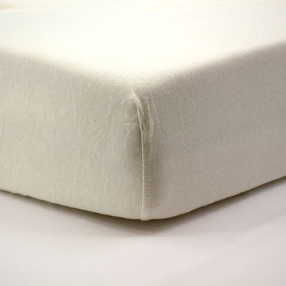 Drap housse 60x120 cm Vanille - Drap housse bébé jersey 100% coton