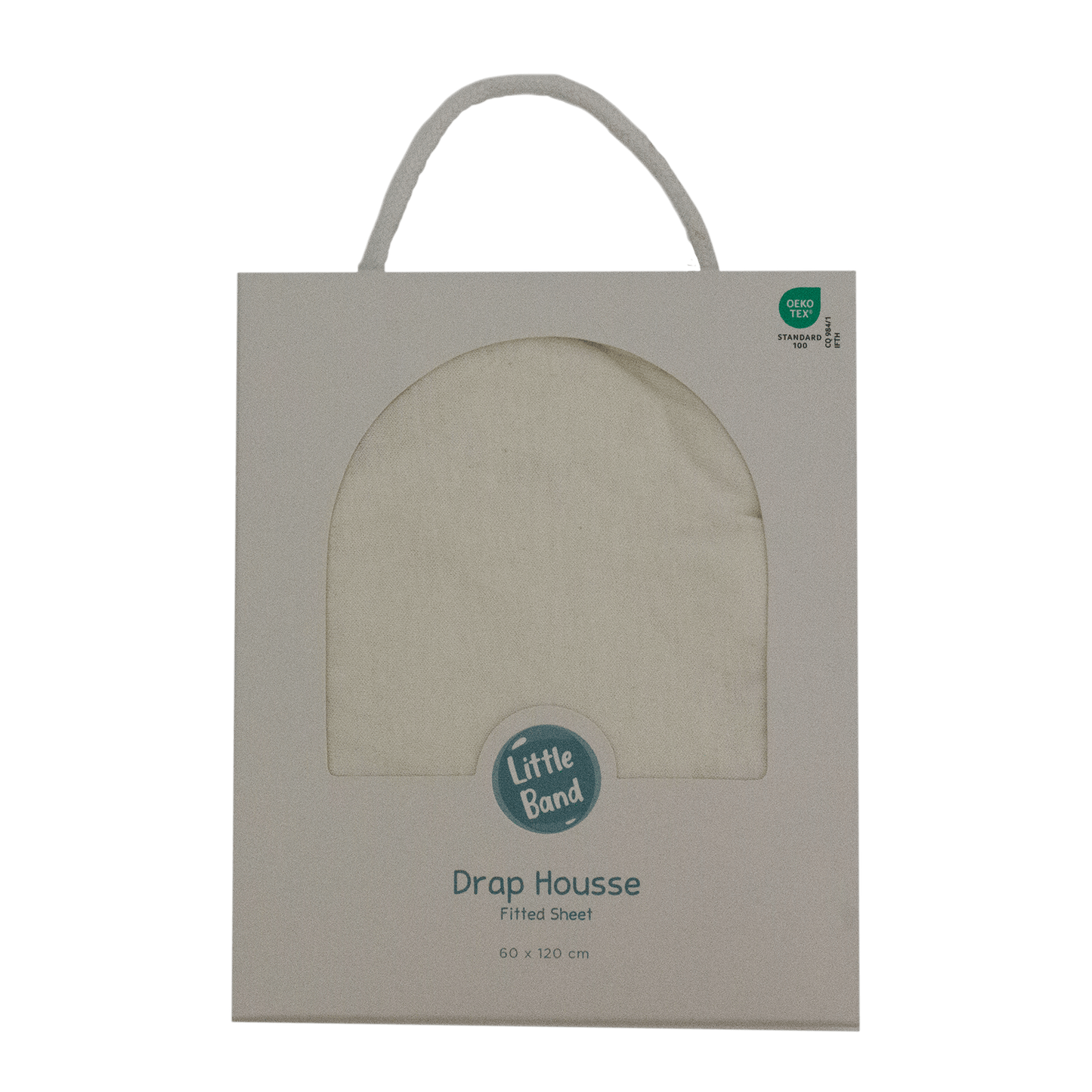 Drap housse 60x120 cm Vanille - Drap housse bébé jersey 100% coton