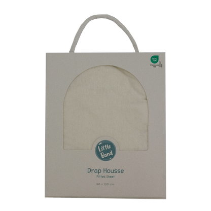 Drap housse 60x120 cm Vanille - Drap housse bébé jersey 100% coton