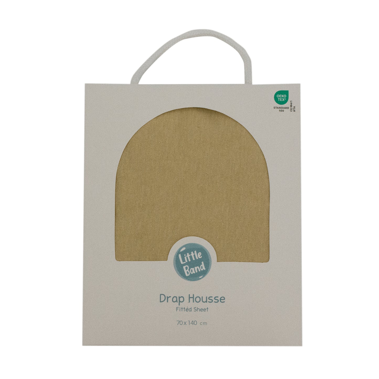 Drap-housse 70x140 cm Miel - Drap housse bébé jersey 100% coton
