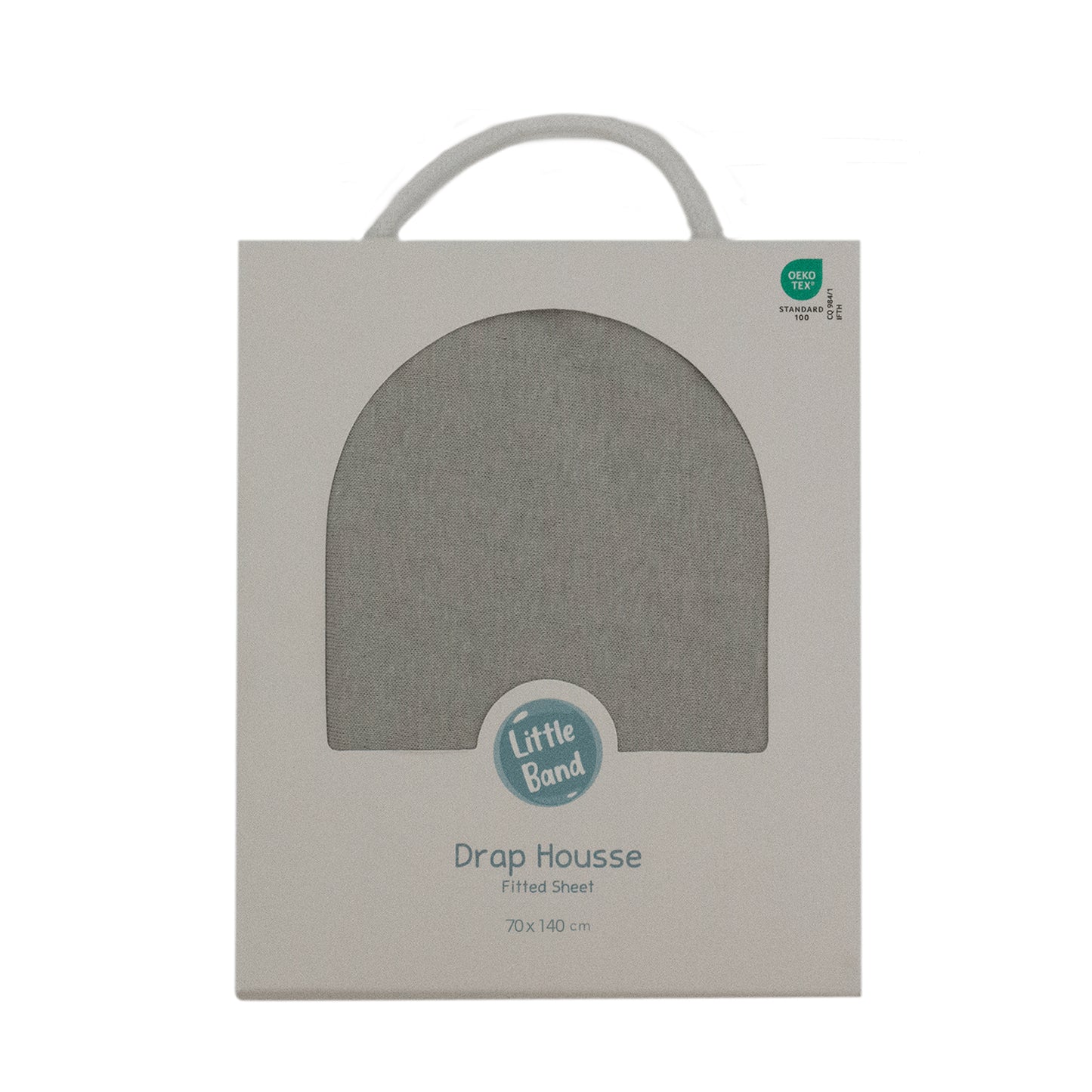 Drap-housse 70x140 cm Gris Perle - Drap housse bébé jersey 100% coton
