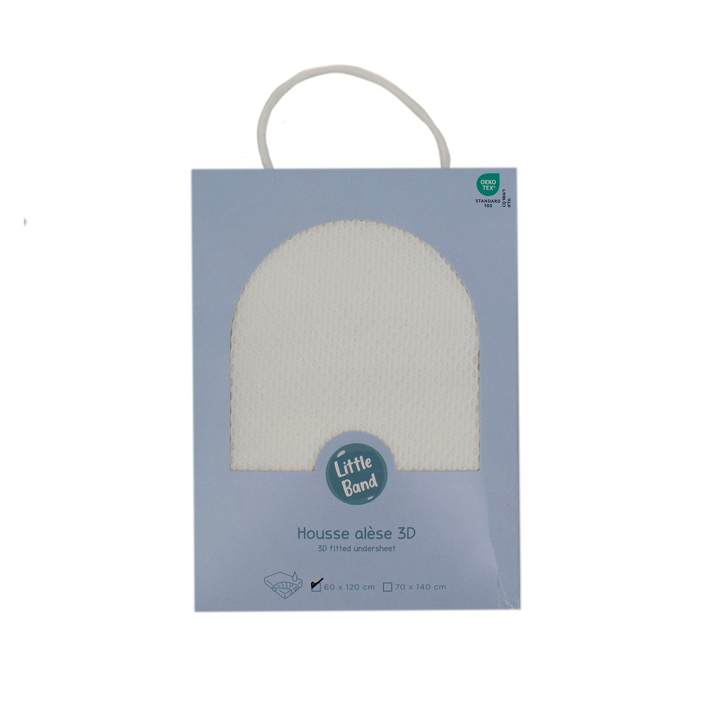 Protège matelas bébé 60x120 cm tissu 3D alvéolé imperméabilisé