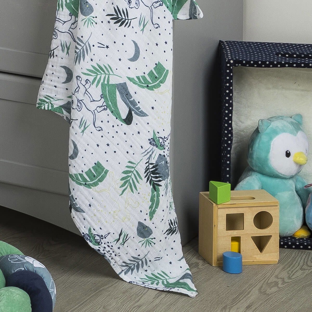 Lange imprimé Roi Lion Star - 110x110cm - 