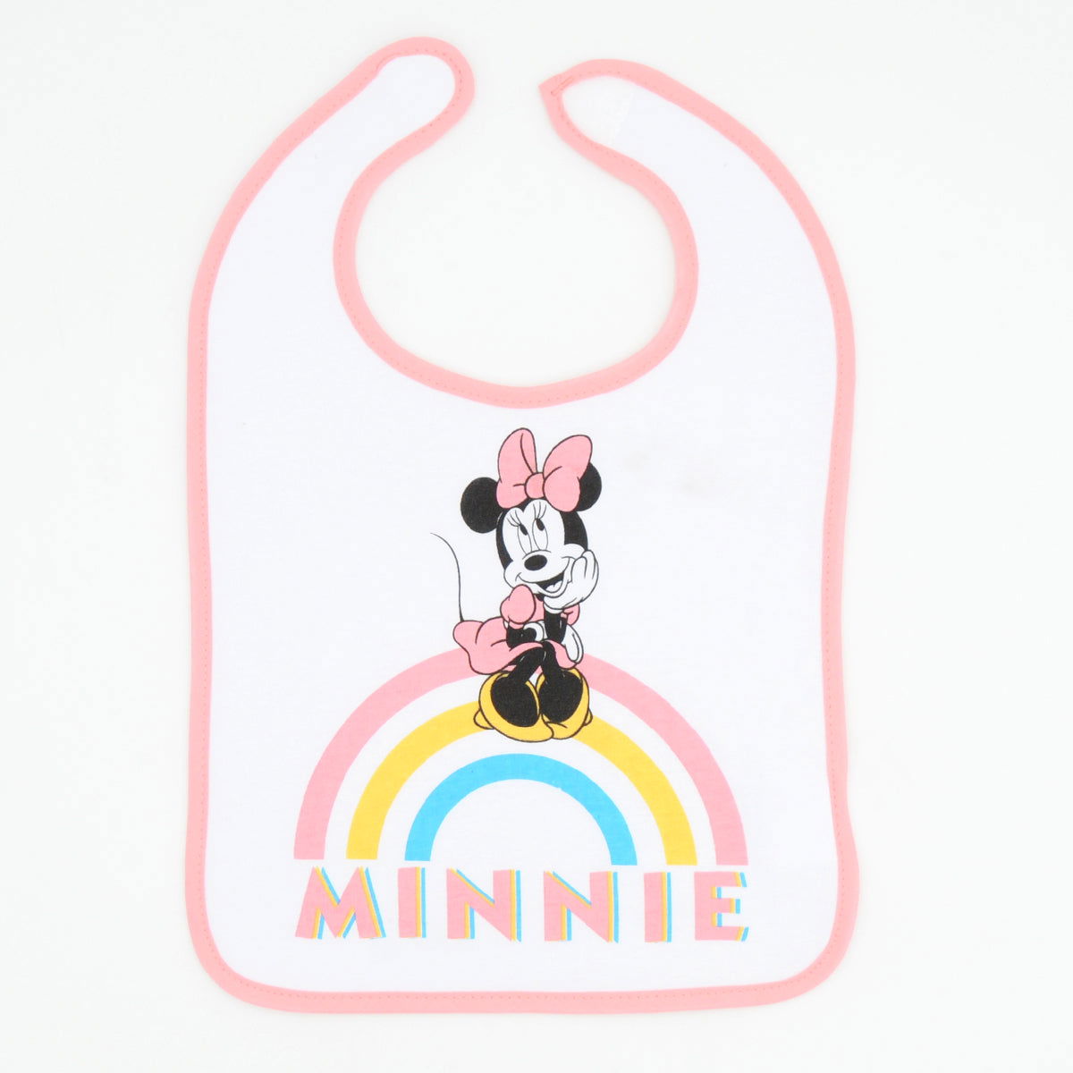 Lot de 2 bavoirs 1er âge Disney Minnie Rainbow 6+ - 
