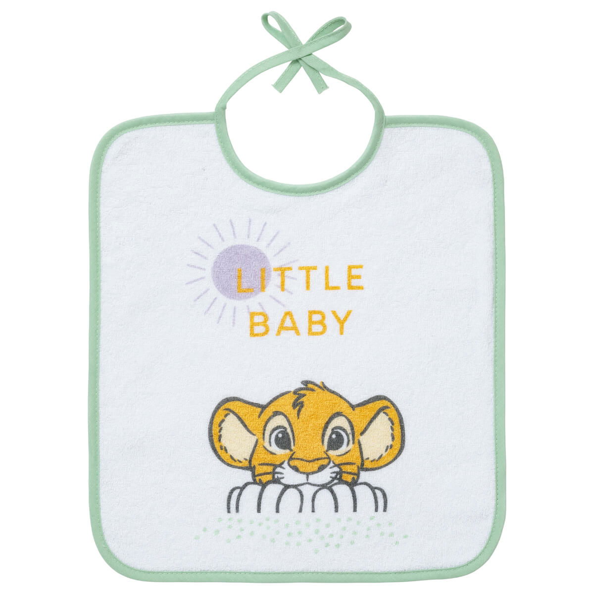 Lot de 2 bavoirs 6 mois 28x38 cm - Roi Lion Cosy Time - BB Malin