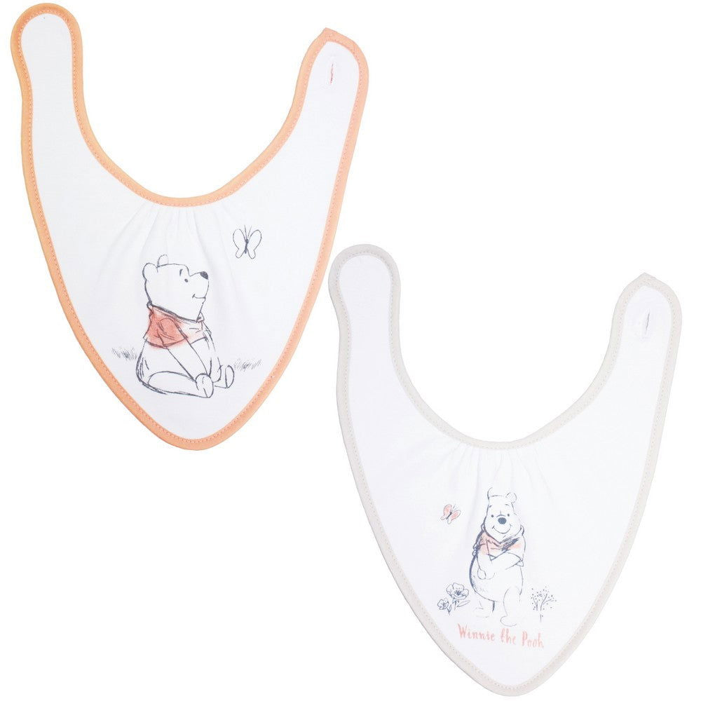 Lot de 2 bavoirs bandanas Disney Winnie Naissance - BB Malin