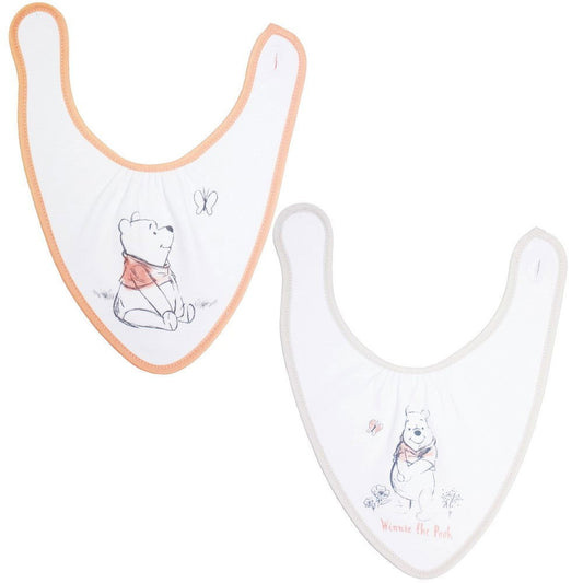 Lot de 2 bavoirs bandanas Disney Winnie Naissance - BB Malin