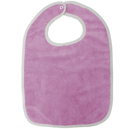 Lot de 2 bavoirs microfibre 6 mois - Jaune/Prune - 