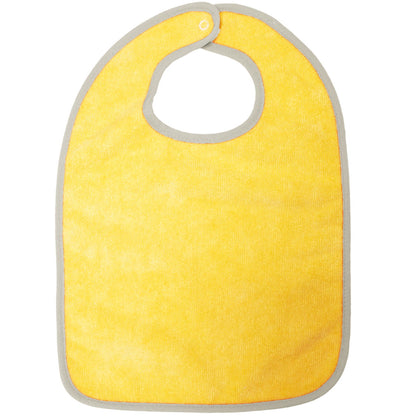 Lot de 2 bavoirs microfibre 6 mois - Jaune/Prune - 