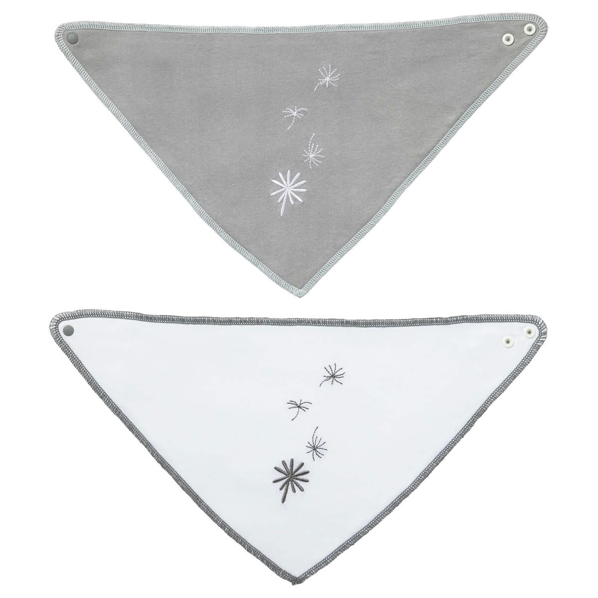 Lot de 2 bavoirs naissance bandana Jeune Pousse - Bio - BB Malin
