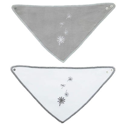 Lot de 2 bavoirs naissance bandana Jeune Pousse - Bio - BB Malin