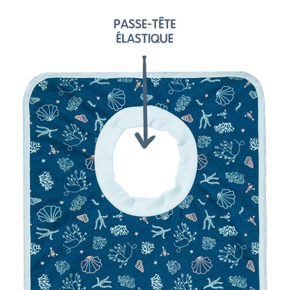 Lot de 2 bavoirs passe-tête 6 mois - Seaside Romance - 