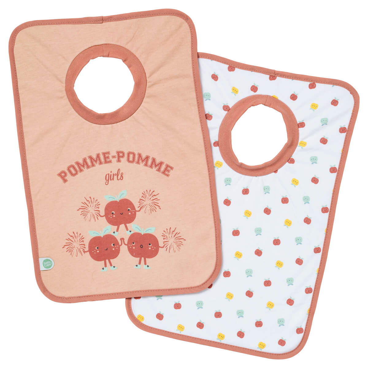 Lot de 2 bavoirs passe-tête 6 mois - Smoothie - Babycalin