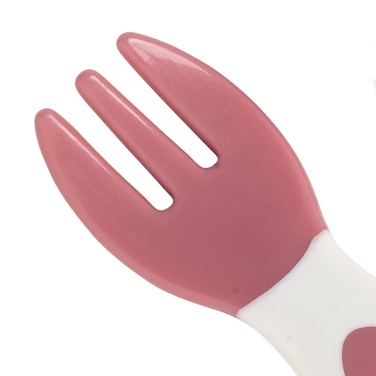Lot de 2 couverts bébé ergonomiques roses 4 mois - 
