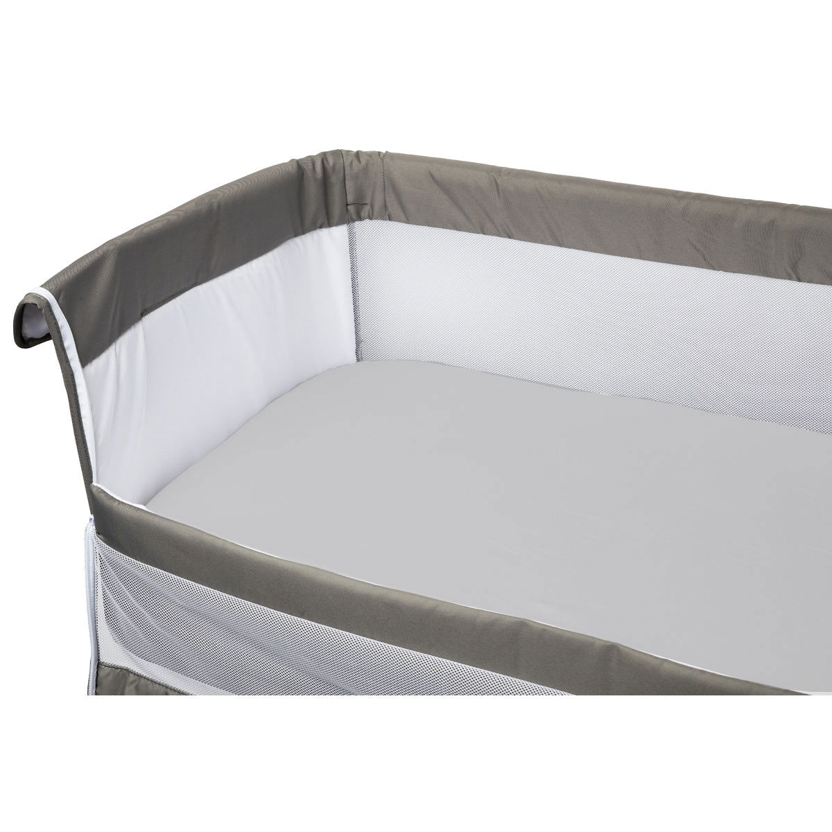 Lot de 2 draps housse berceau 83x50 cm bio - Blanc Gris - BB Malin