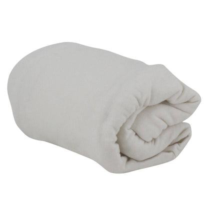 Lot de 2 draps housse en coton 60x120 cm - Blanc - BB Malin