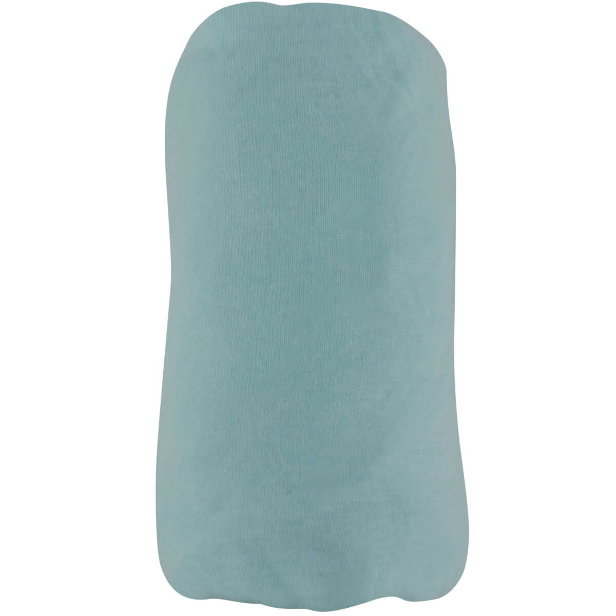 Lot de 2 draps housse en coton 60x120 cm Blanc + turquoise - 
