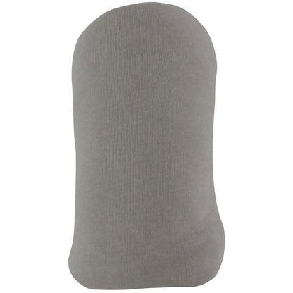 Lot de 2 draps housse en coton 70x140 cm - Blanc + gris - 