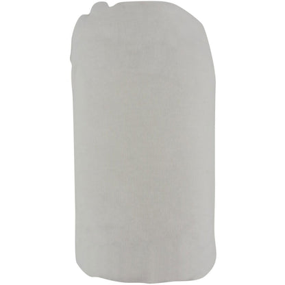 Lot de 2 draps housse en coton 70x140 cm - Blanc + gris - 
