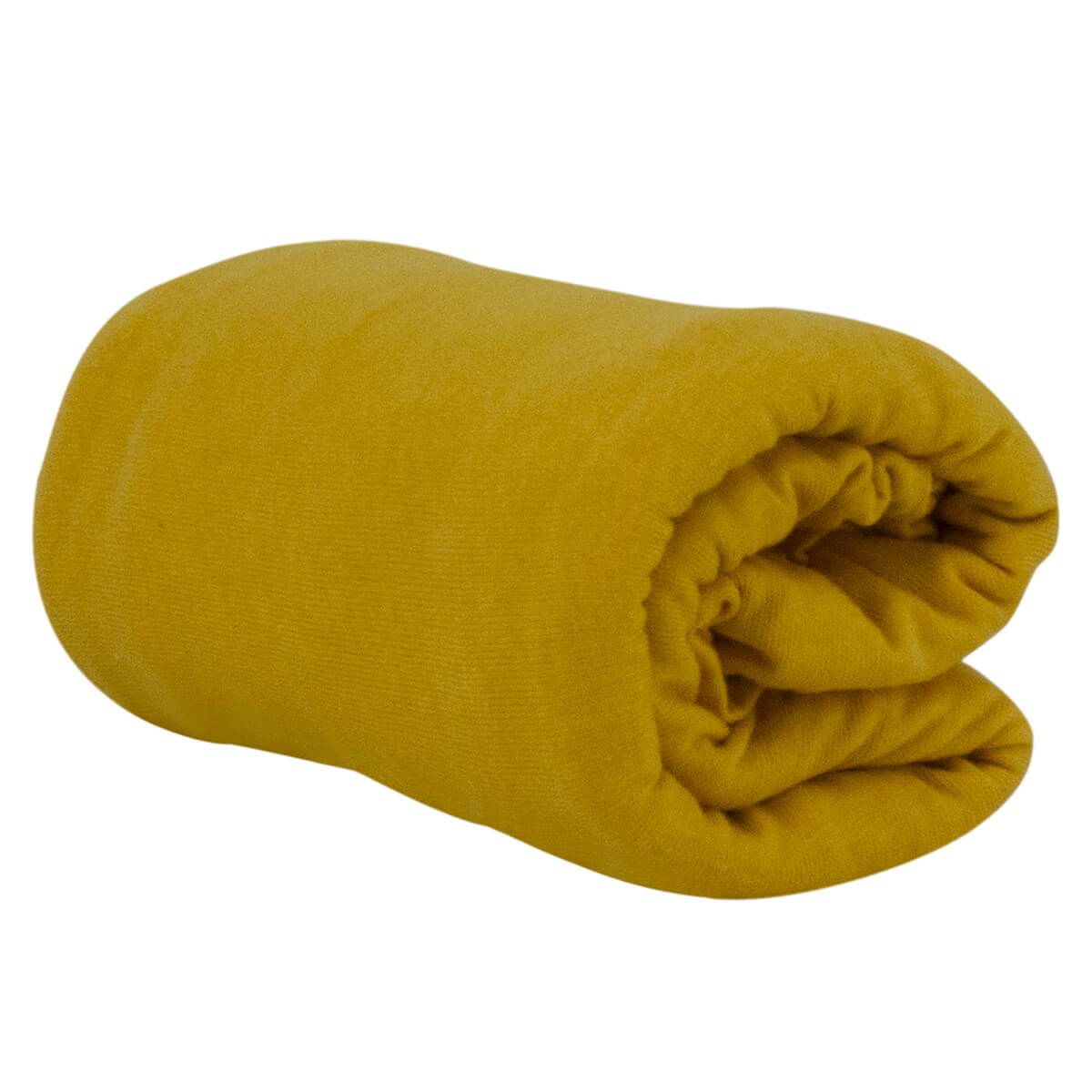 Lot de 2 draps housse unis 60x120 cm - Moutarde/Blanc - BB Malin