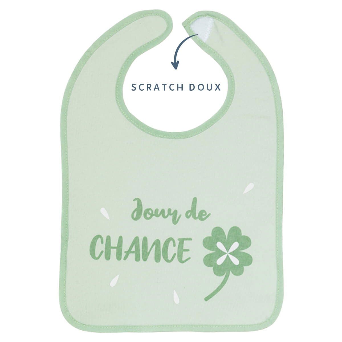 Lot de 3 bavoirs 6 mois 25x36 cm - Chance - BB Malin