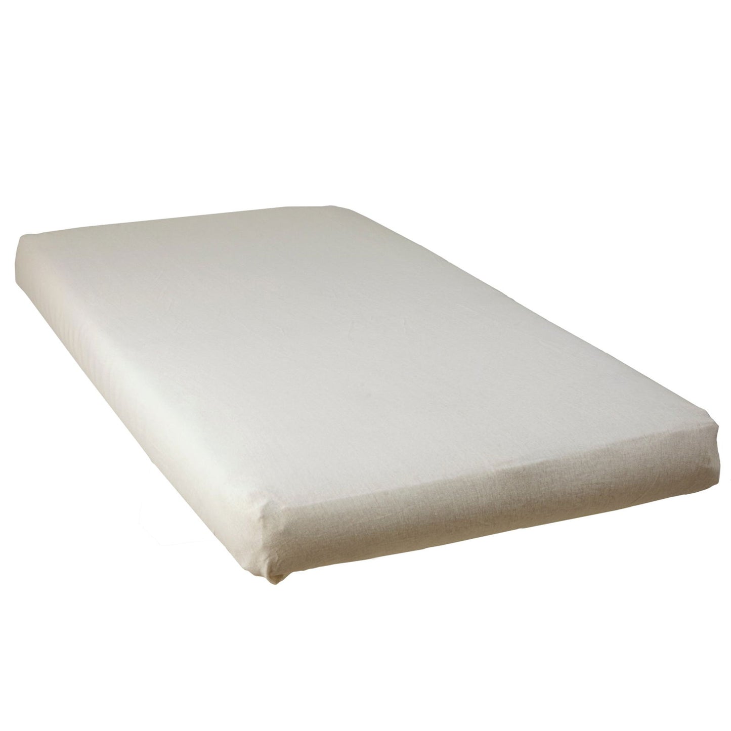 Lot de 3 draps housse 60x120 cm 2 écrus + 1 bleu ciel - 