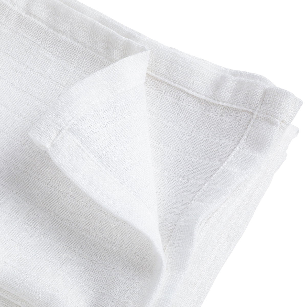 Lot de 4 langes Bio 50x70 cm Blanc - BB Malin