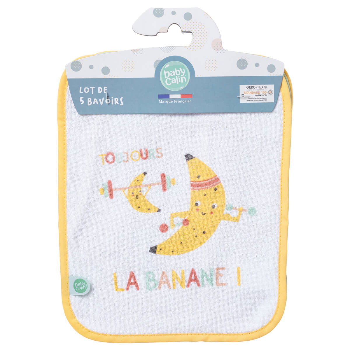 Lot de 5 bavoirs naissance 20x25 cm - Smoothie - BB Malin