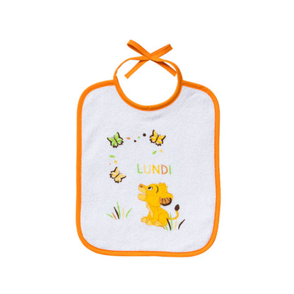 Lot de 7 bavoirs journaliers naissance Roi Lion Jungle - BB Malin